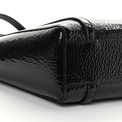 Balenciaga Textured Patent Calfskin XXS Everyday Tote Black 7 of 18