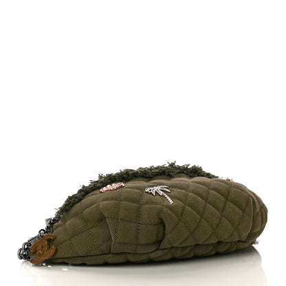 Chanel Canvas Lambskin Quilted Coco Cuba Charms Waist Bag Khaki 4 of 11