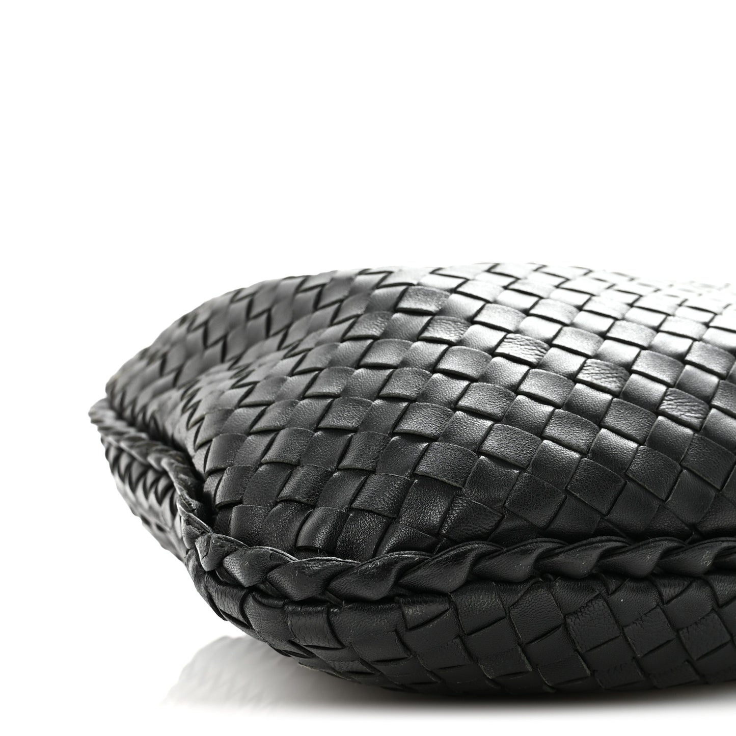 Nappa Intrecciato Medium Veneta Hobo Black