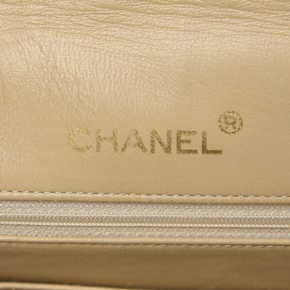 Chanel Lambskin Quilted Bi-Color Flap Beige Black 6 of 12