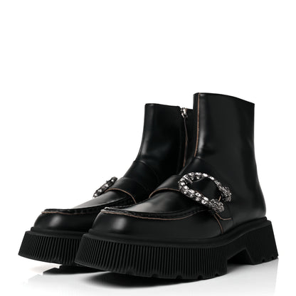 Gucci Cordovan Lux Dionysus Hunder Boots 41 Black 3 of 7