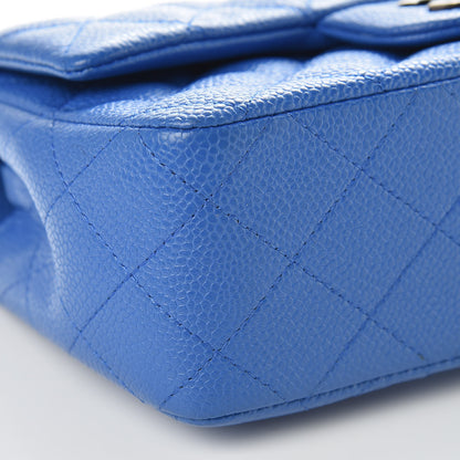 Chanel Caviar Quilted Mini Rectangular Flap Blue 8 of 10