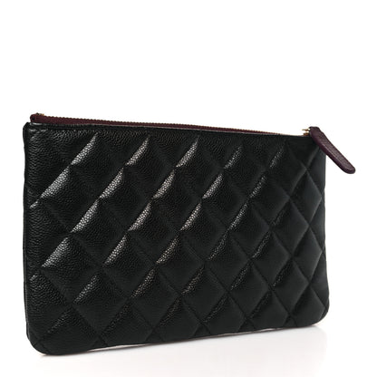 Chanel Caviar Quilted Cosmetic Case Black 3 of 9