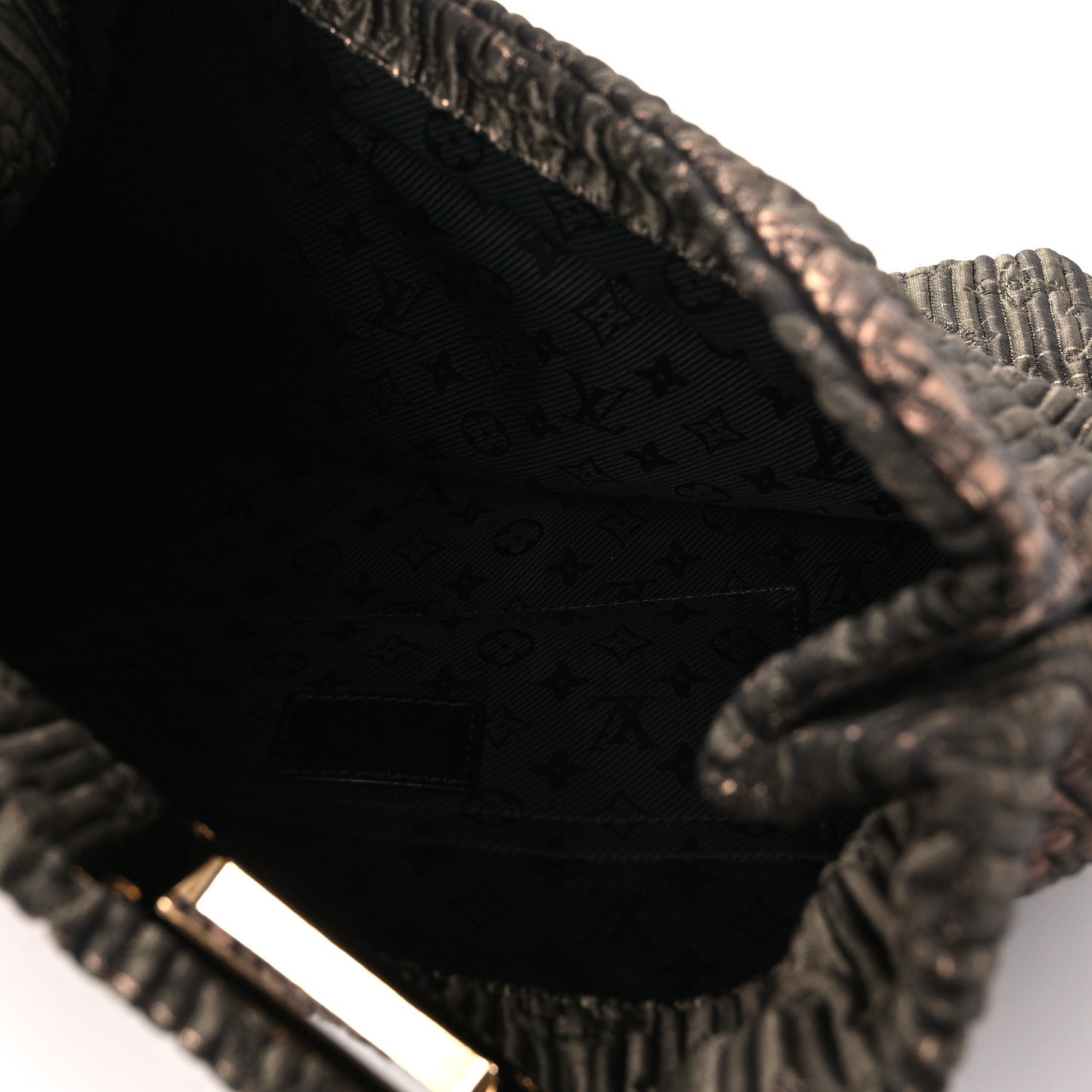 Jacquard Quilted Monogram Altair Clutch Bronze