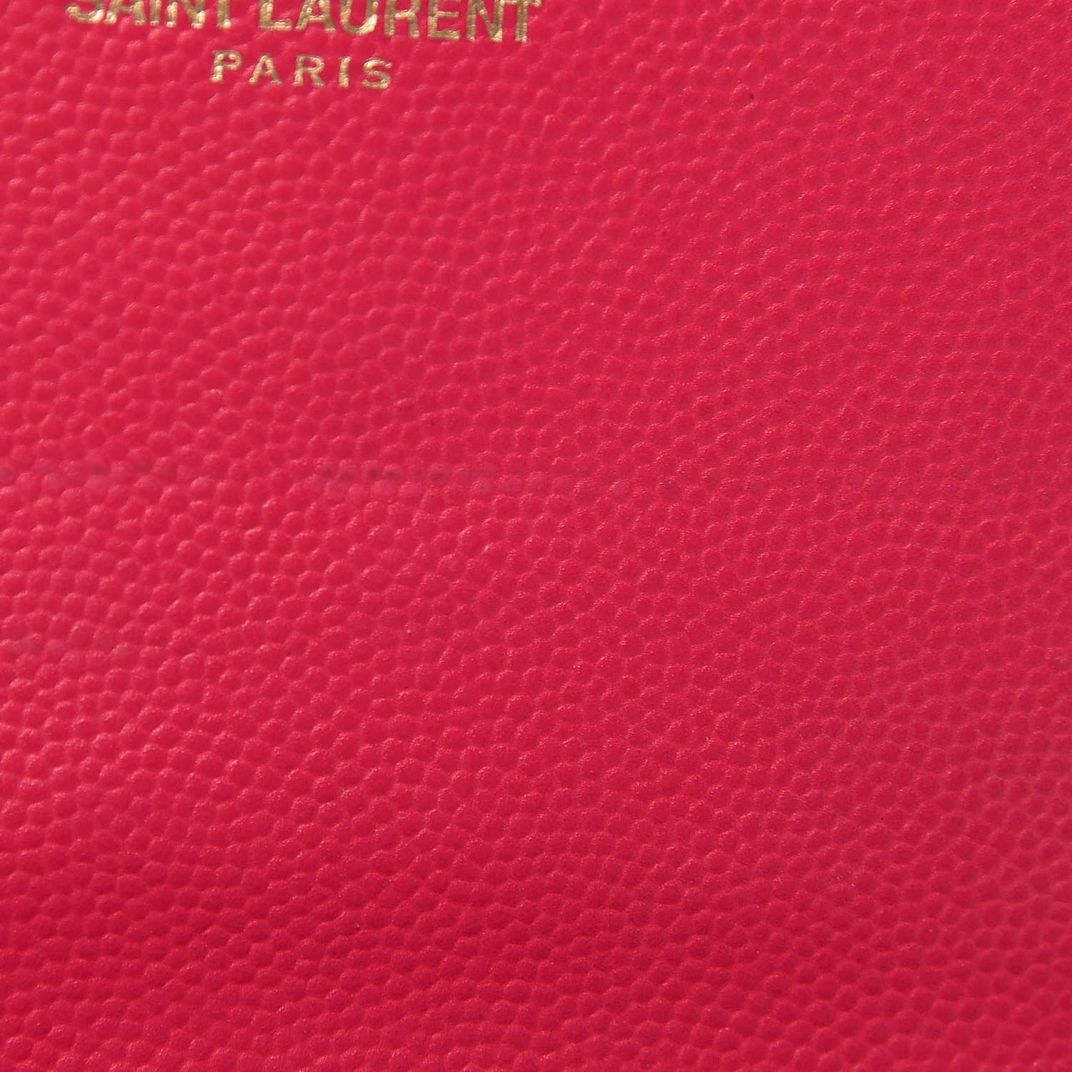 Saint Laurent Grain De Poudre Classic Monogram Cassandre Wallet Fuchsia 38 of 38