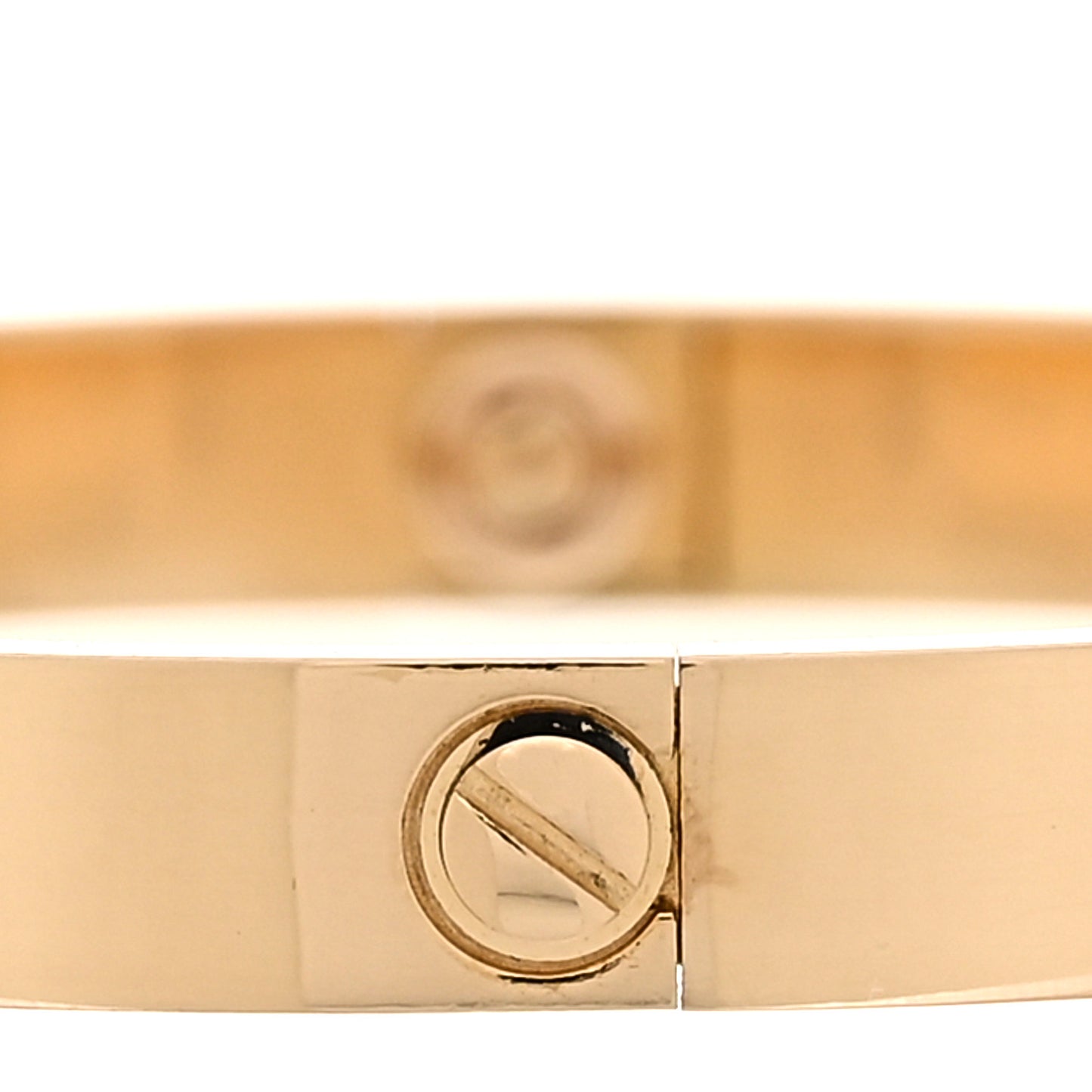 18K Yellow Gold 4 Diamond LOVE Bracelet 17