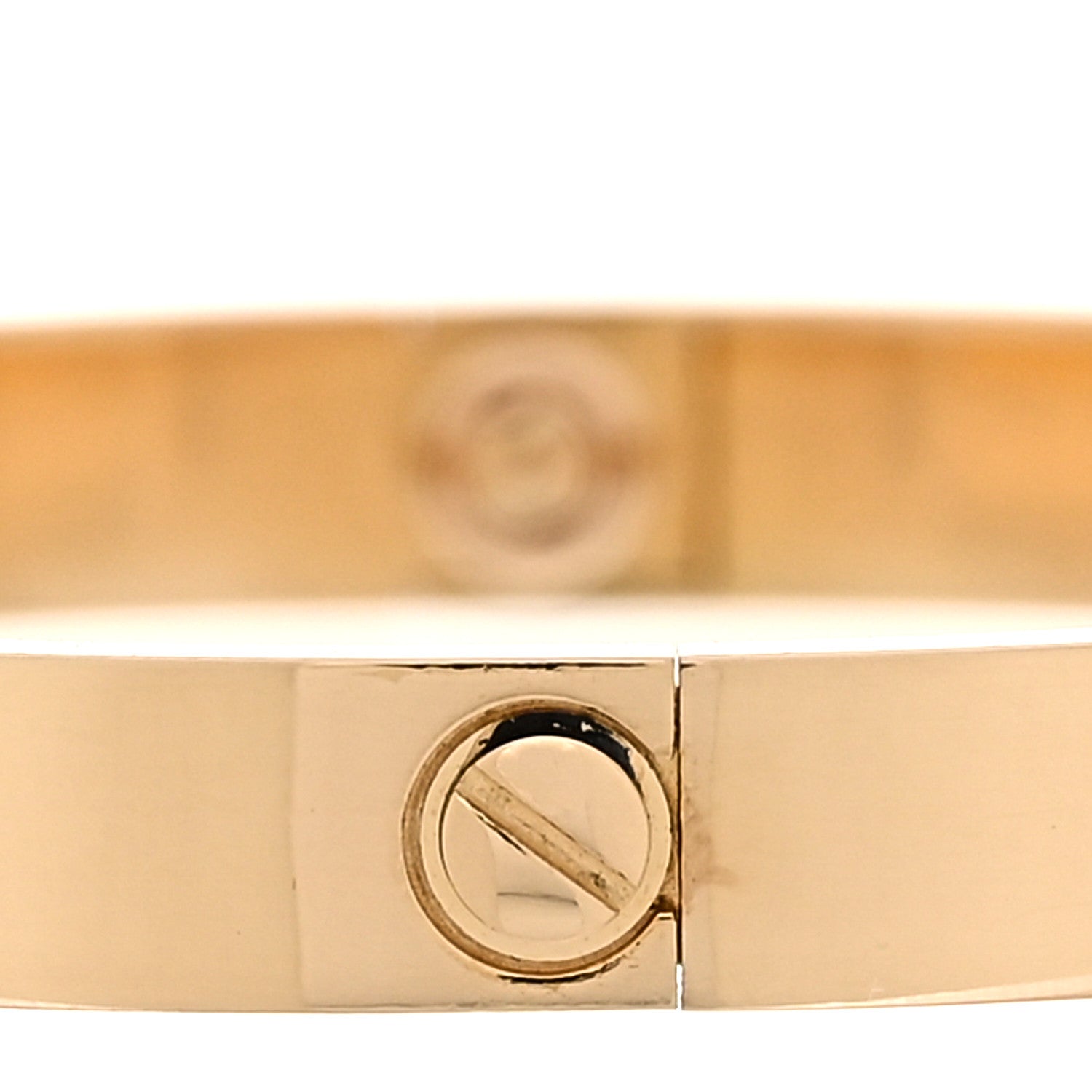 Cartier 18K Yellow Gold 4 Diamond LOVE Bracelet 17 4 of 8