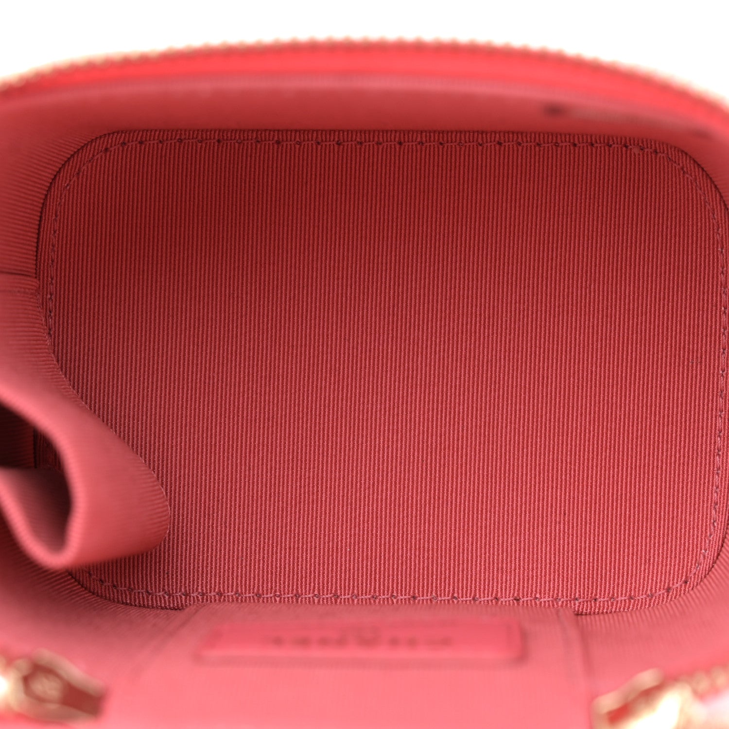 Chanel Lambskin Quilted Pearl Crush Mini Vanity Case With Chain Dark Pink 5 of 10