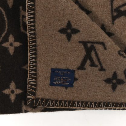 Louis Vuitton Wool Cashmere Catogram Small Blanket Brown 3 of 3