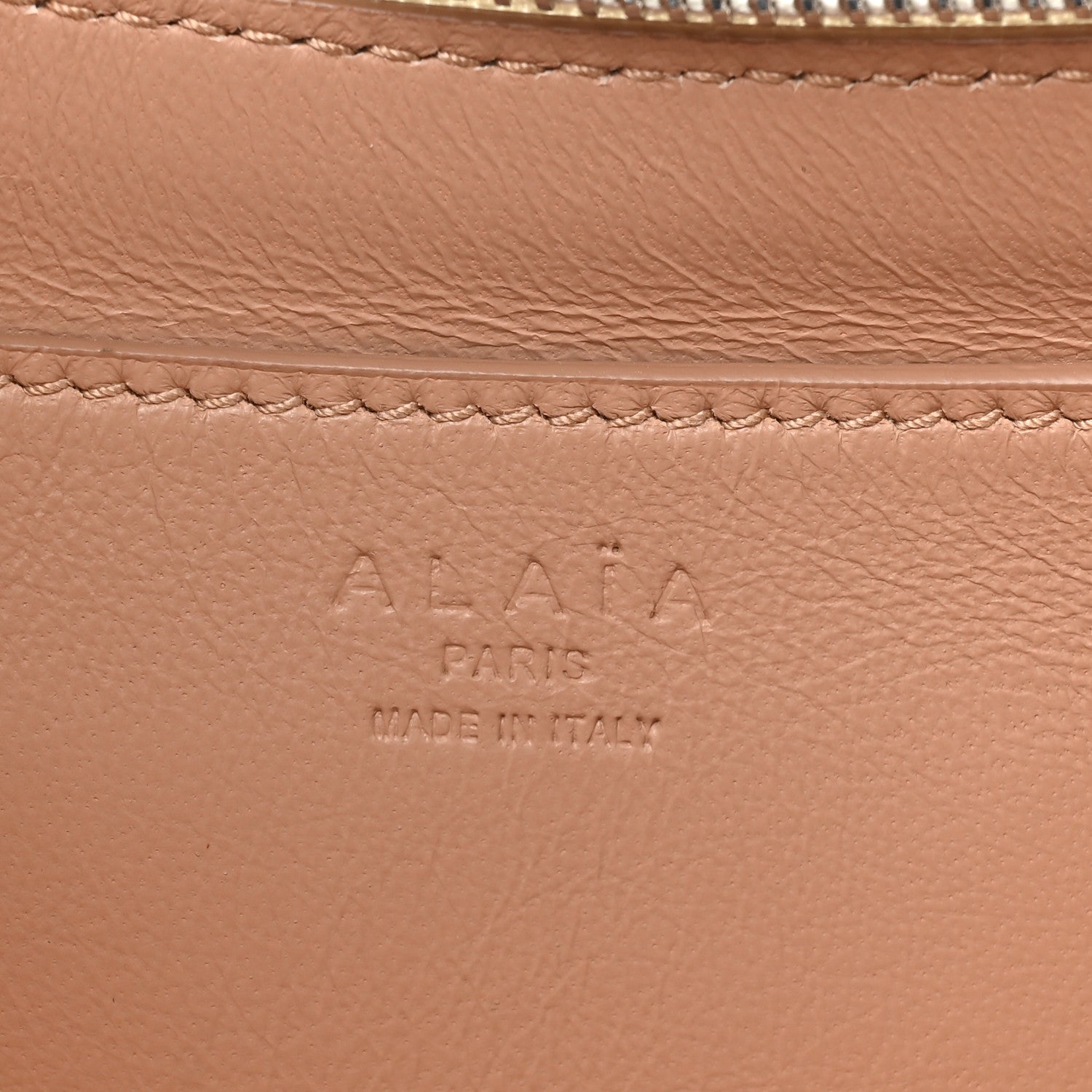 Alaia Lambskin Studded Chain Demi Lune Bag Ivory 6 of 8
