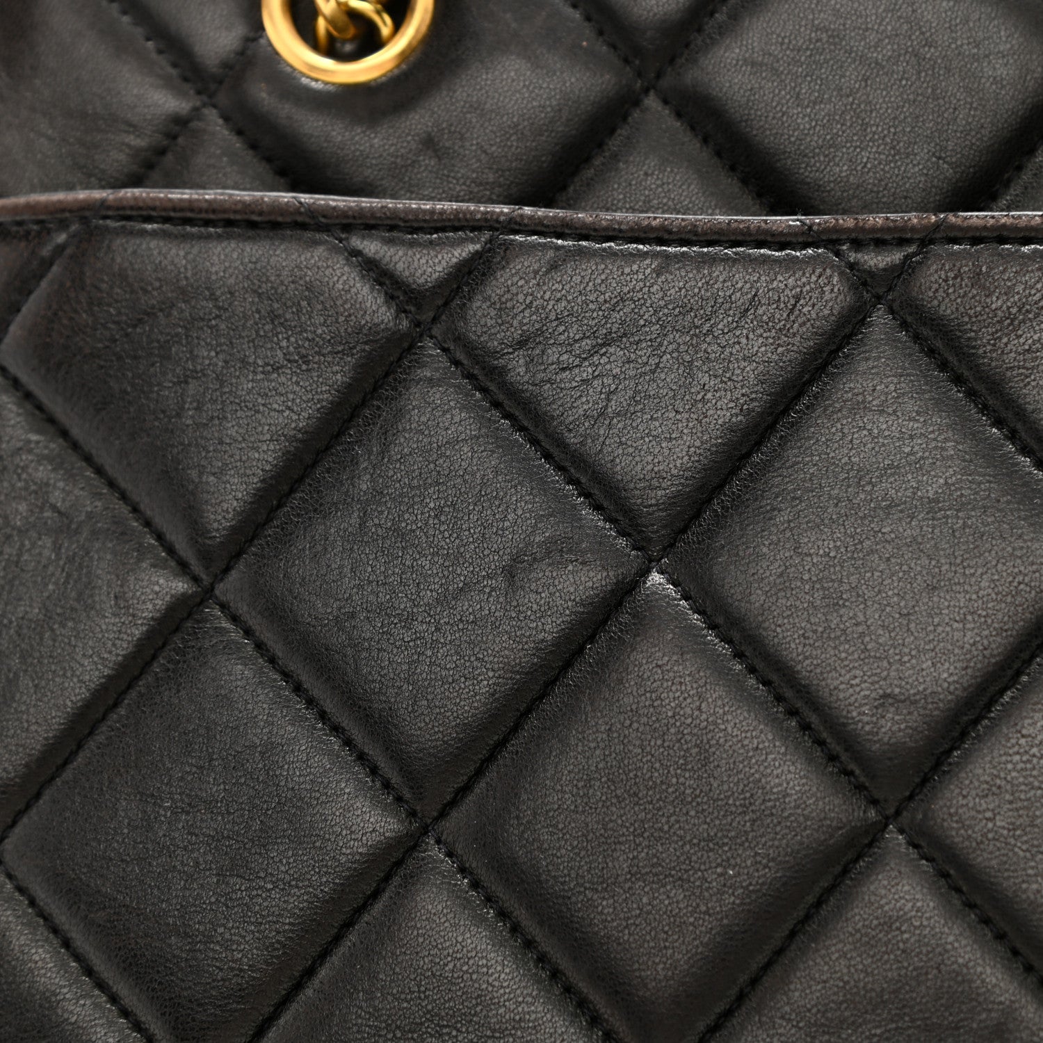 Chanel Lambskin Quilted Shoulder Bag Black 15 of 20