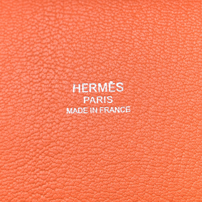 Hermes Taurillon Clemence Jypsiere 28 Orange 6 of 12