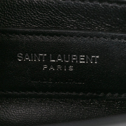 Saint Laurent Grain De Poudre Small Monogram Monochrome Kate Satchel Black 7 of 11