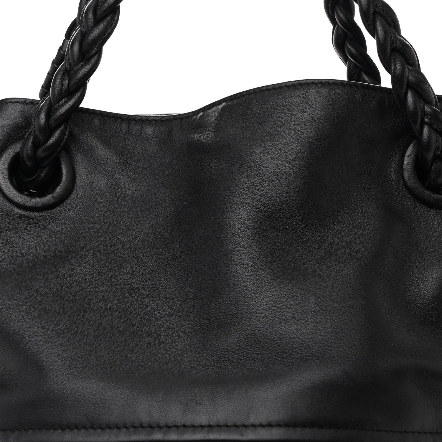 Bottega Veneta Cervo Deerskin Intrecciato Julie Tote Black 8 of 10