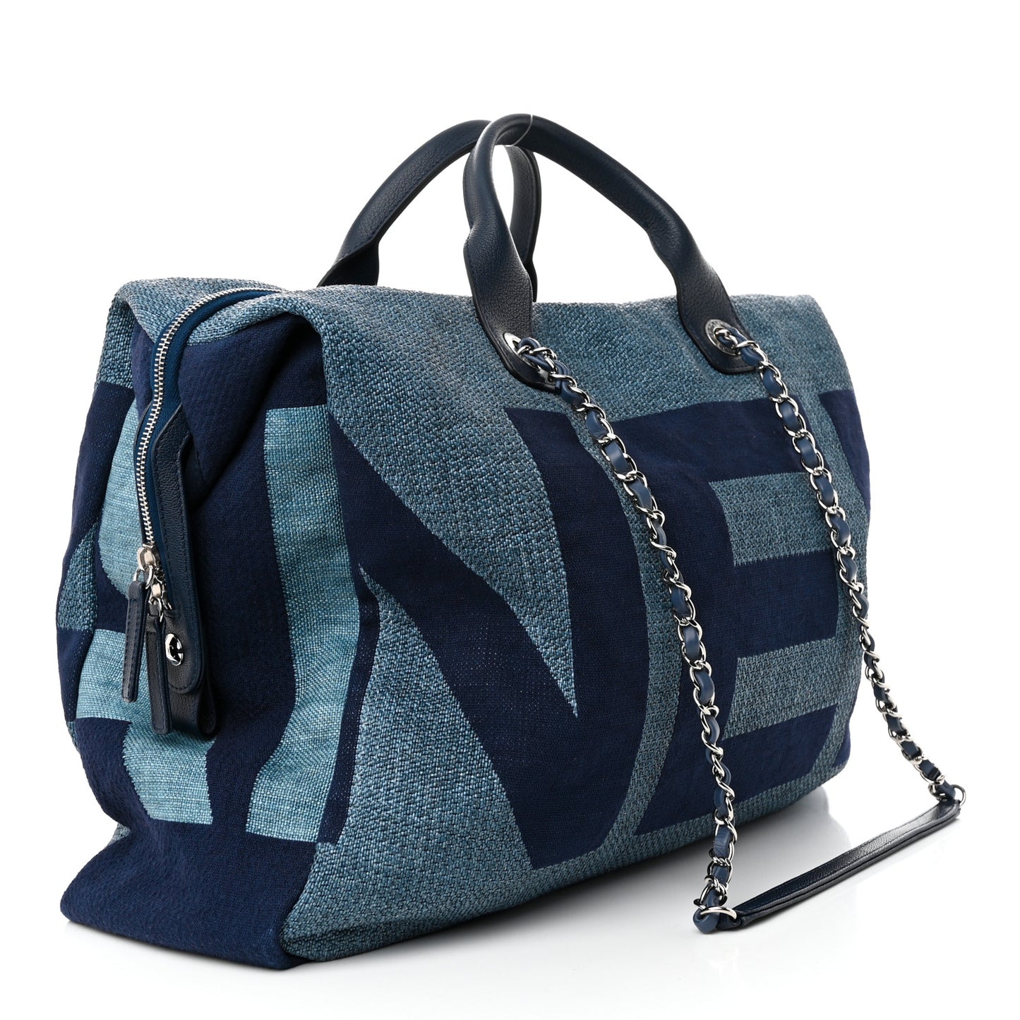 Canvas Maxi Bowling Bag Blue