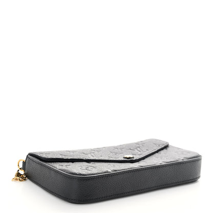 Louis Vuitton Empreinte Pochette Felicie Chain Wallet Black 5 of 11