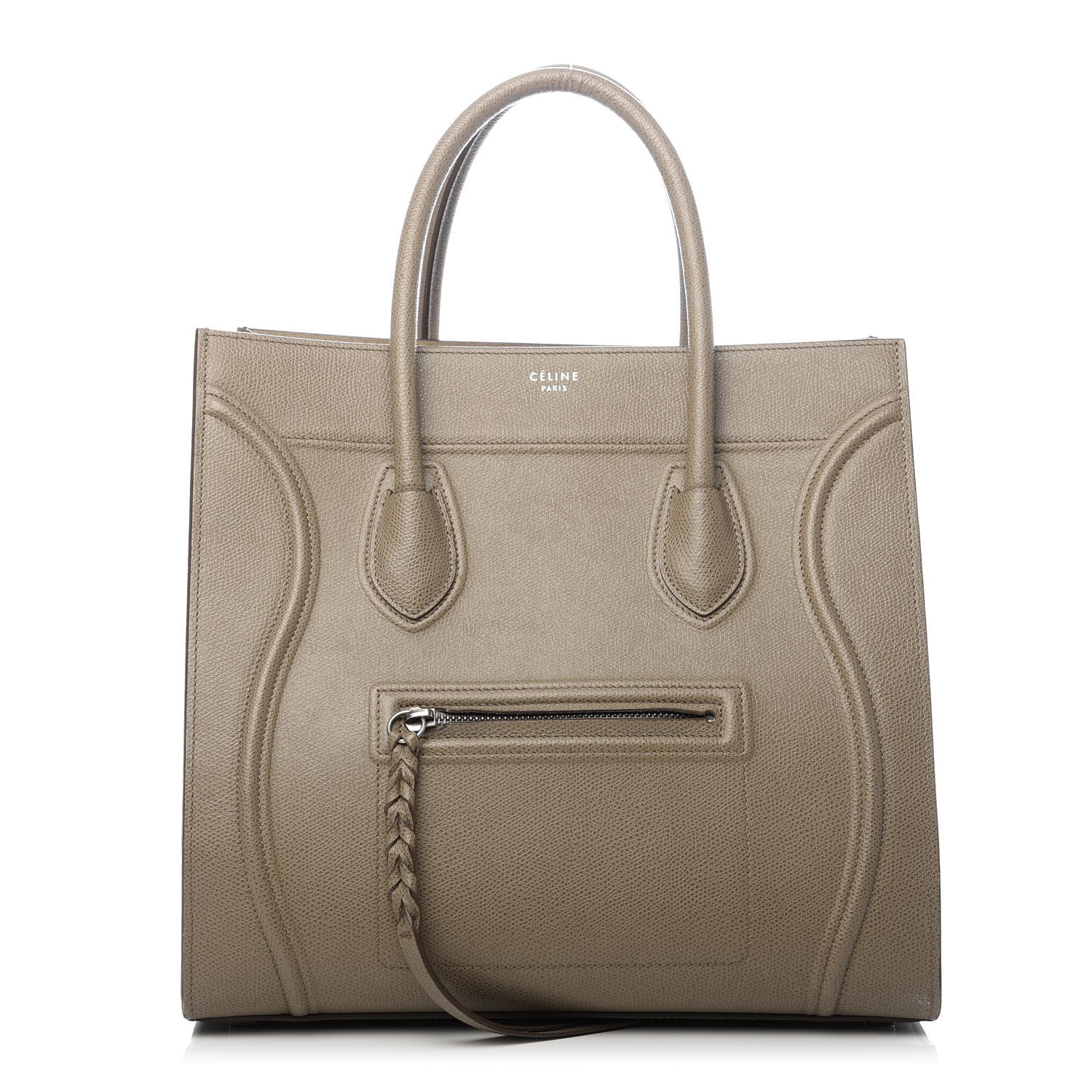 Celine Grained Calfskin Medium Phantom Luggage Taupe 1 of 10