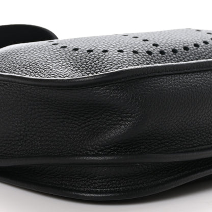 Hermes Taurillon Clemence Evelyne III PM Black 8 of 10