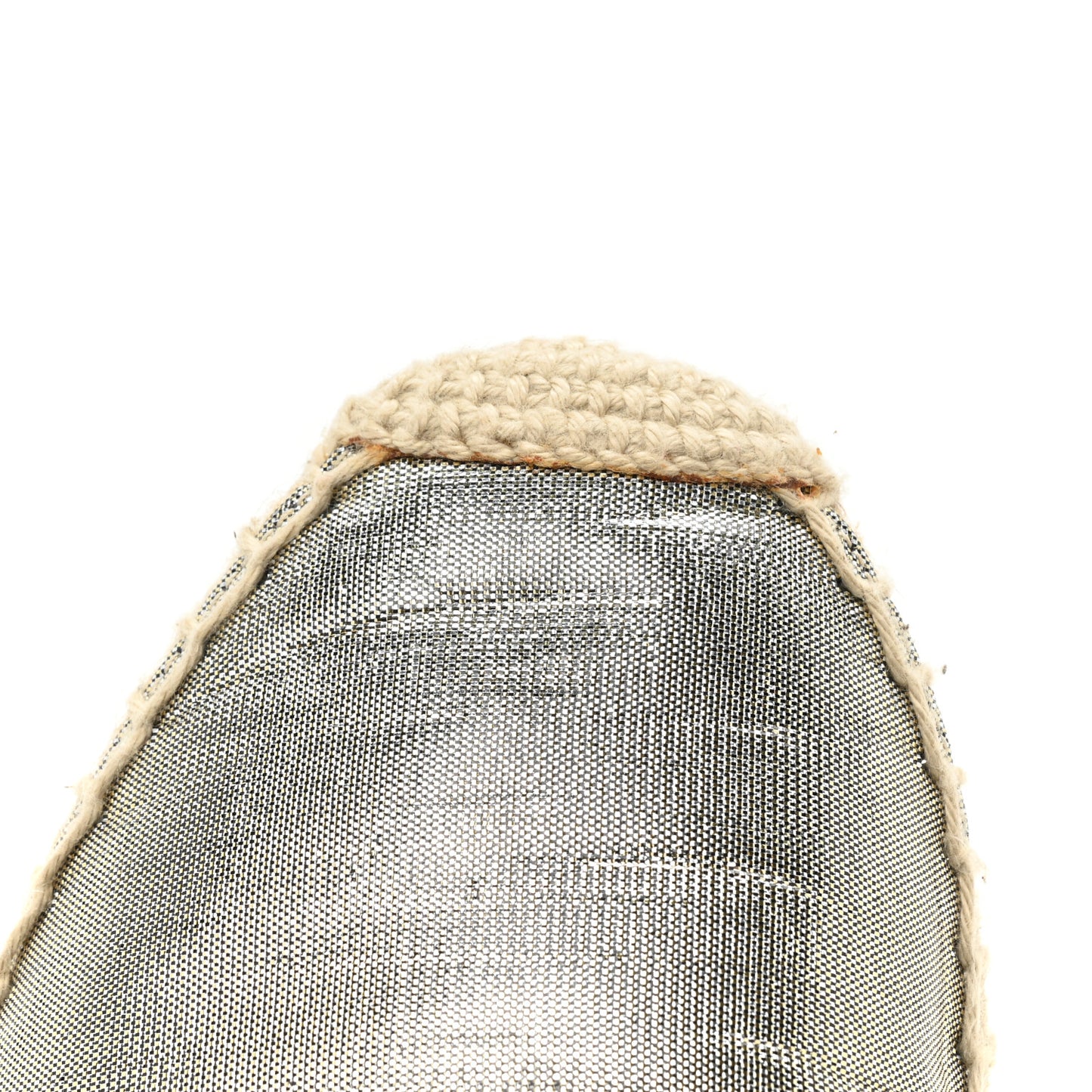 Metallic Lame Studded Dreya Espadrilles 36 Silver