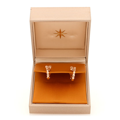 Bulgari 18K Rose Gold Serpenti Viper Hoop Earrings 5 of 5