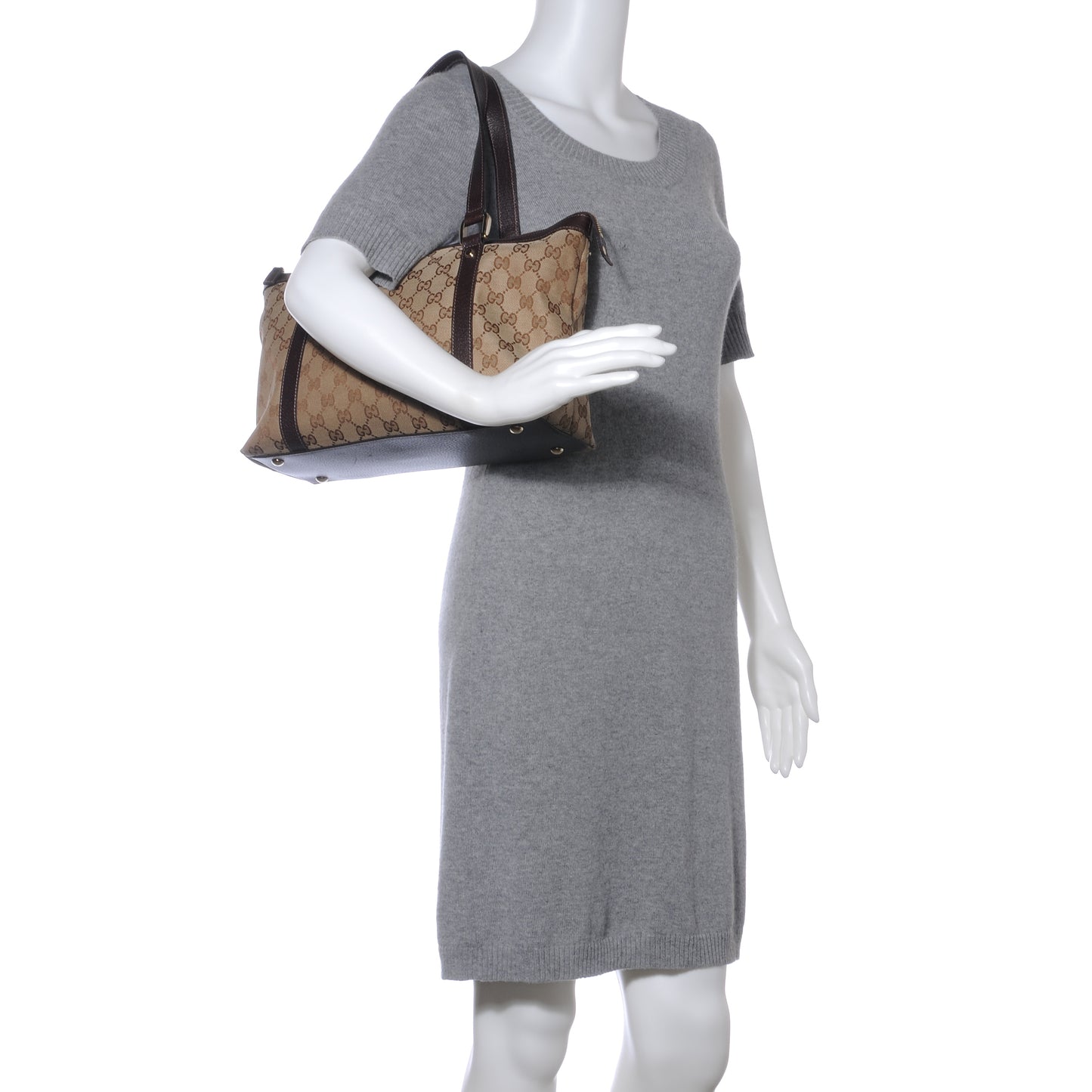 Monogram Medium Abbey Tote Brown