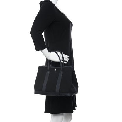Hermes Toile Negonda Garden Party Tote 36 MM Bleu Marine 2 of 12