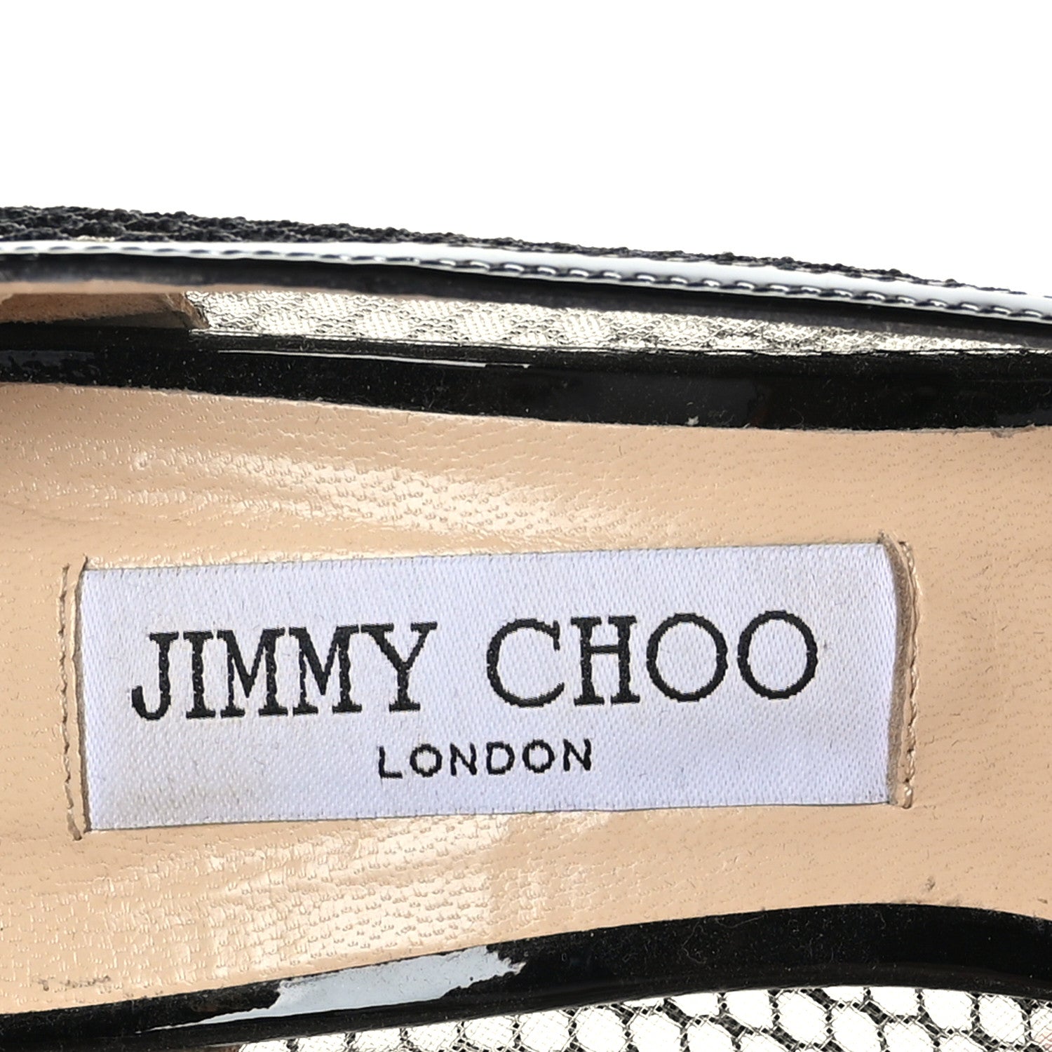 Jimmy Choo Mesh Patent Pointy Toe Romy 100 Pumps 40.5 Black 7 of 7