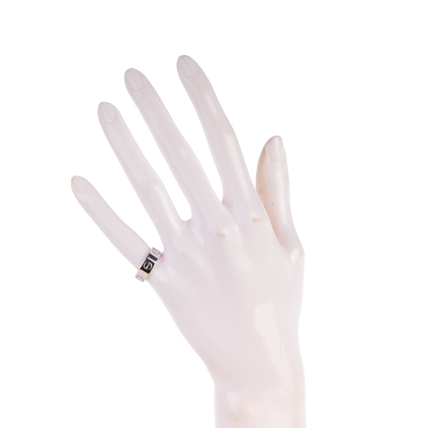 Cartier 18K White Gold 5.5mm LOVE Ring 48 4.5 2 of 5