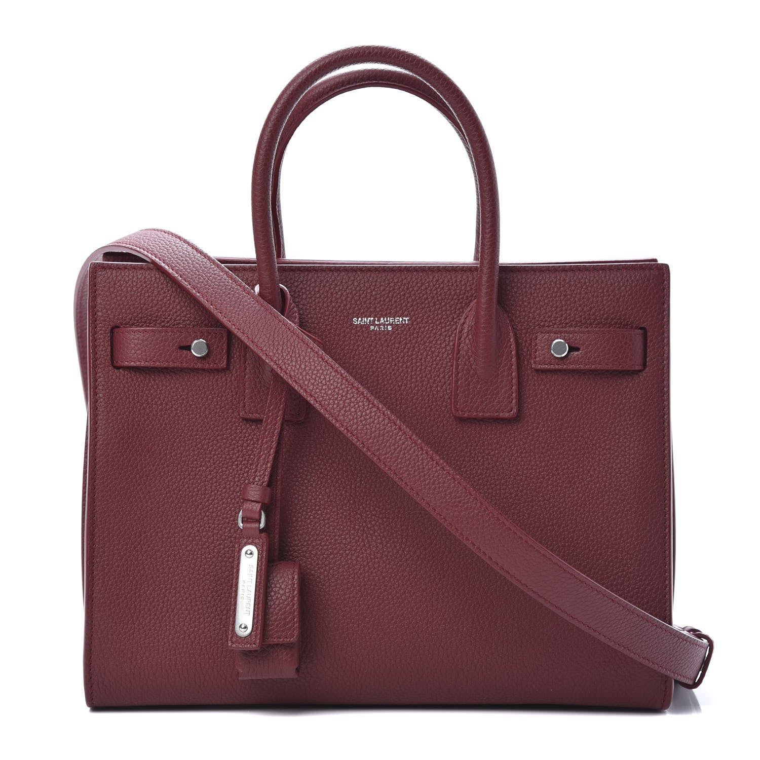 Saint Laurent Grained Calfskin Nano Sac De Jour Souple Palissandre 1 of 10
