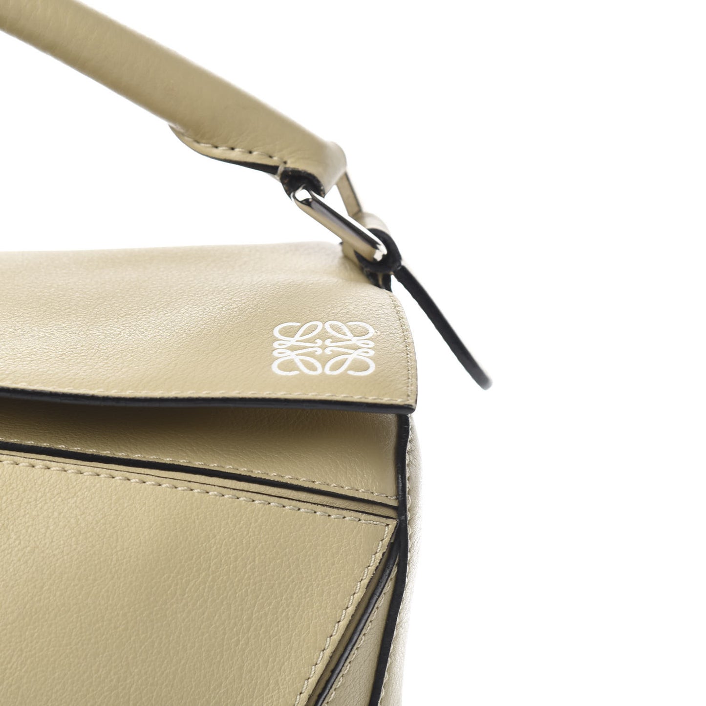 Calfskin Medium Puzzle Bag Beige