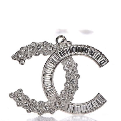 Chanel Baguette Crystal Large CC Necklace Silver 4 of 8
