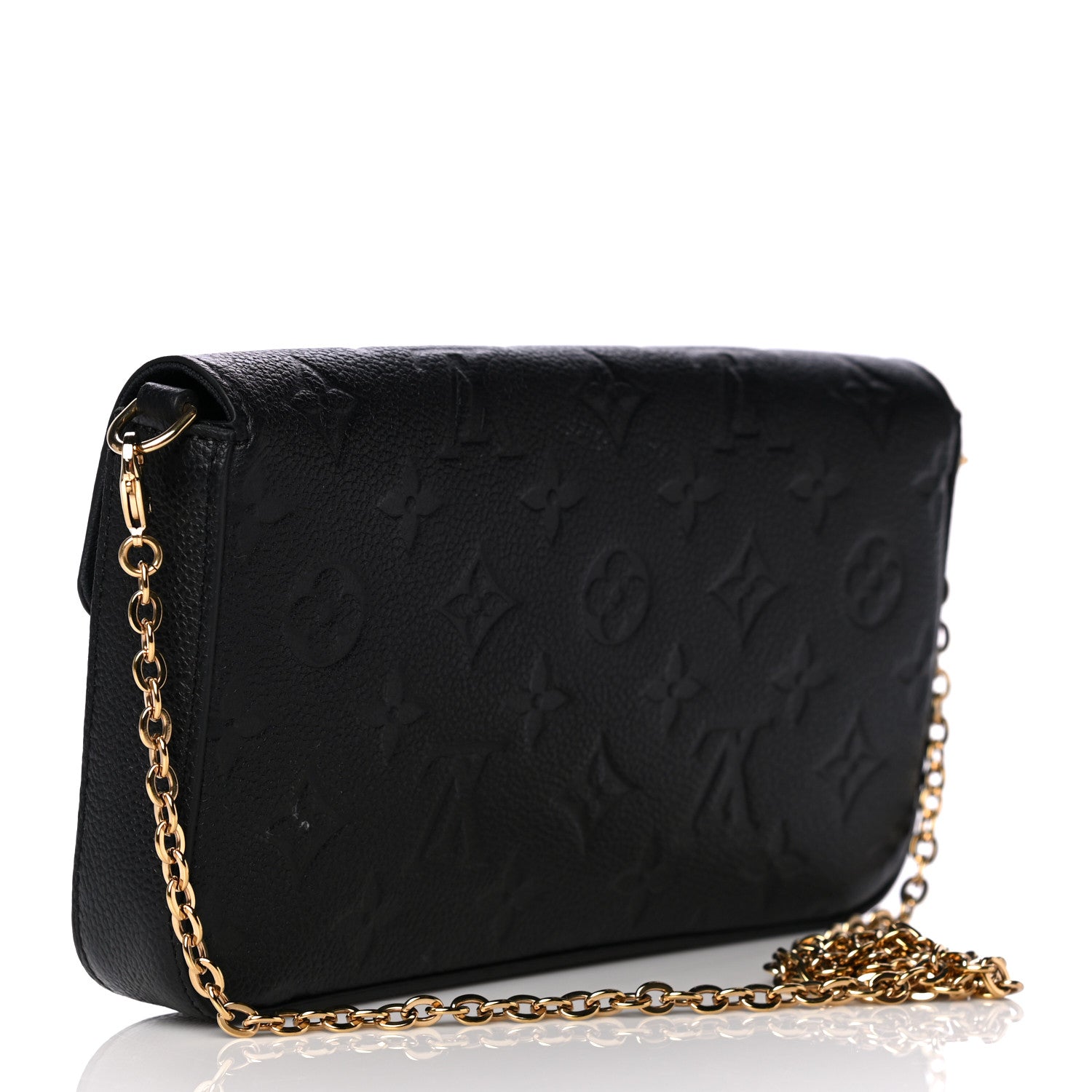 Louis Vuitton Empreinte Pochette Felicie Chain Wallet Black 8 of 17