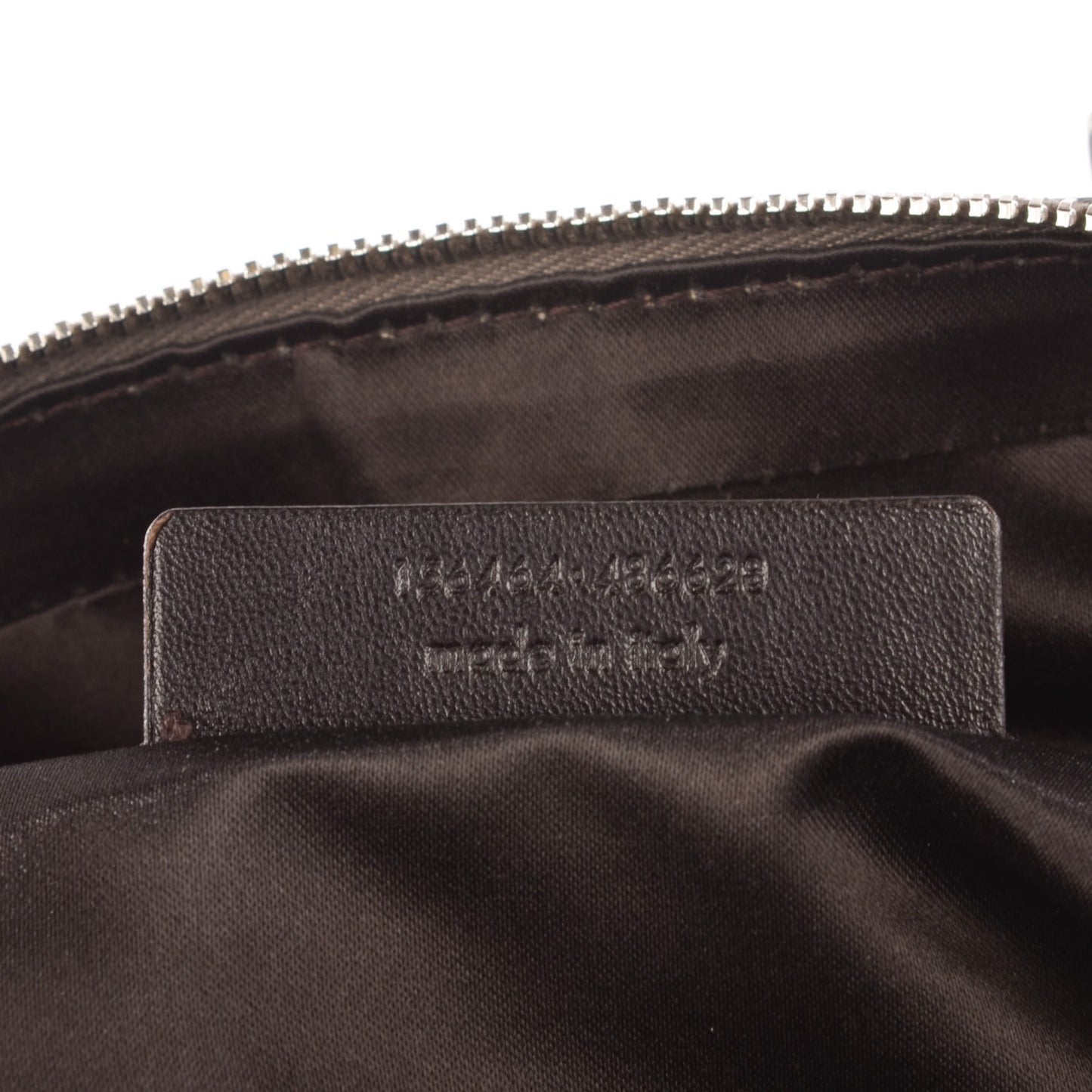 Patent Calfskin Large Muse Gray
