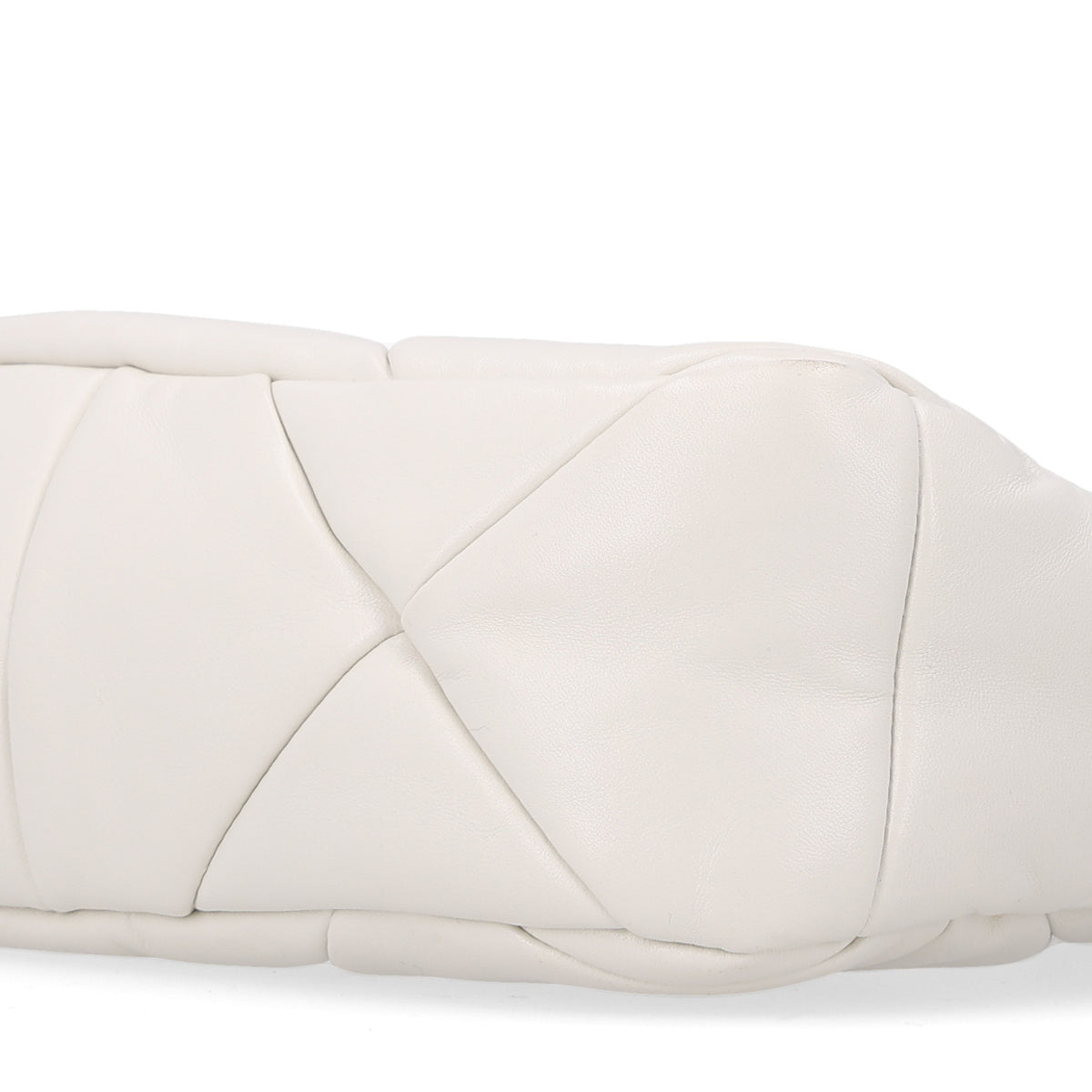 Prada Nappa Triangle Quilted Patchwork System Bag Bianco 10 of 11