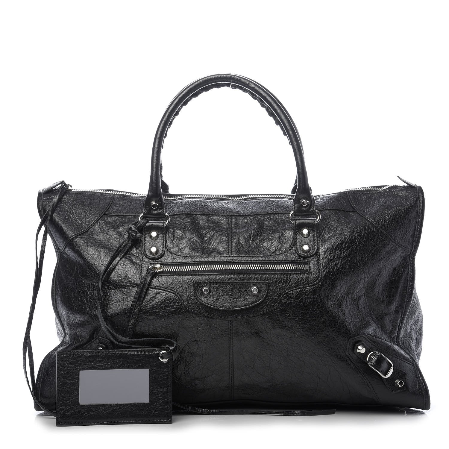 Balenciaga Agneau Classic Hardware Silver Work Black 1 of 8