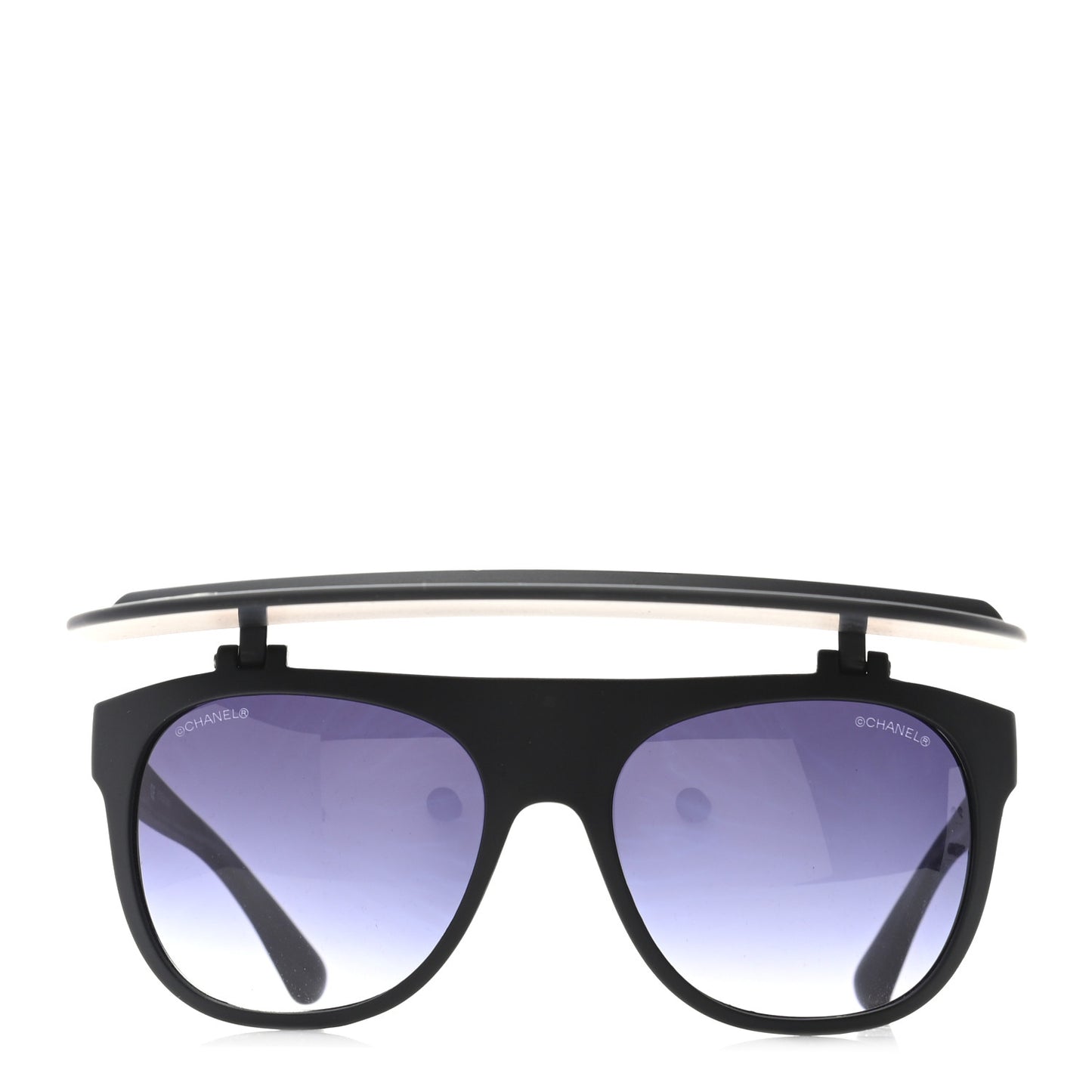 Acetate Visor Sunglasses 71046 Matte Black