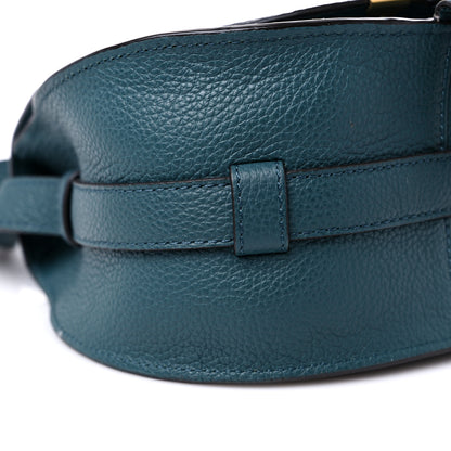 Chloe Calfskin Mini Marcie Round Crossbody Bag Teal 6 of 8