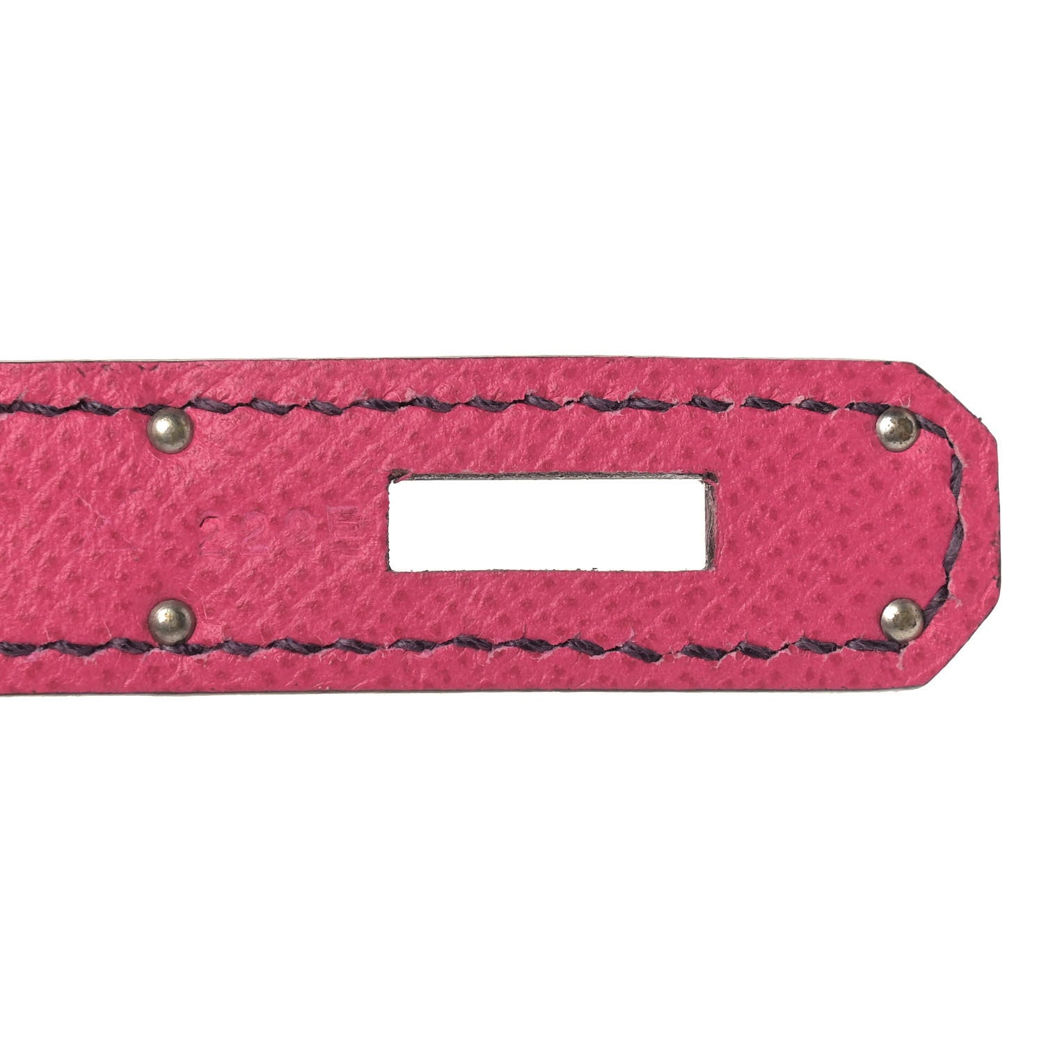 Hermes Epsom Horseshoe Birkin 30 Rose Tyrien Iris 8 of 10