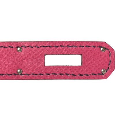 Hermes Epsom Horseshoe Birkin 30 Rose Tyrien Iris 8 of 10