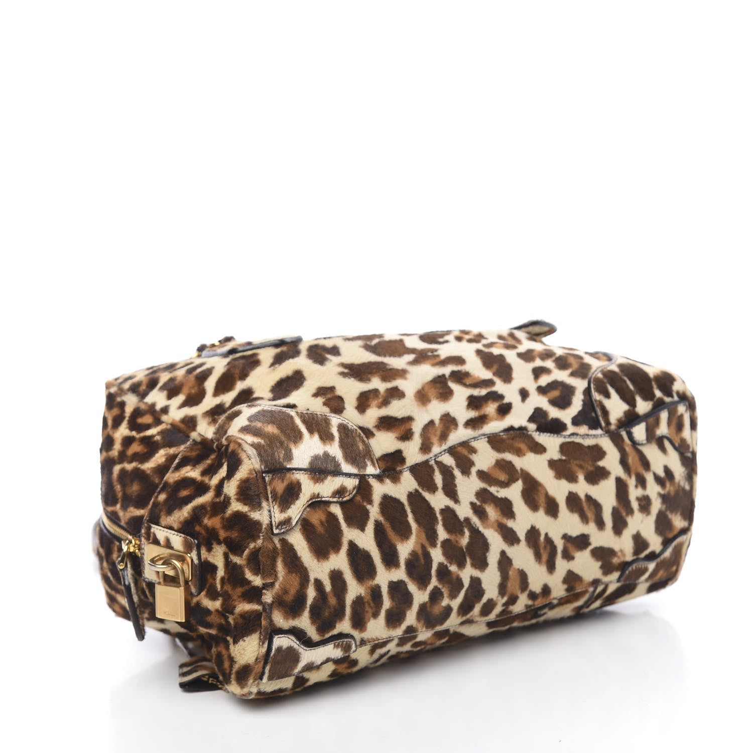 Prada Calf Hair Leopard Print Shoulder Bag Avorio 4 of 18