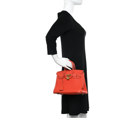 Hermes Togo Birkin 25 Capucine 2 of 10