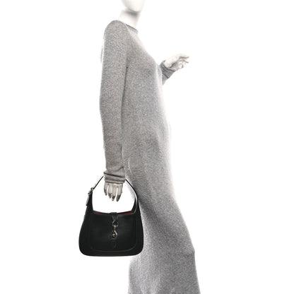 Gucci Boarded Dyana Lux Calfskin Medium Jackie 1961 Hobo Black 2 of 11