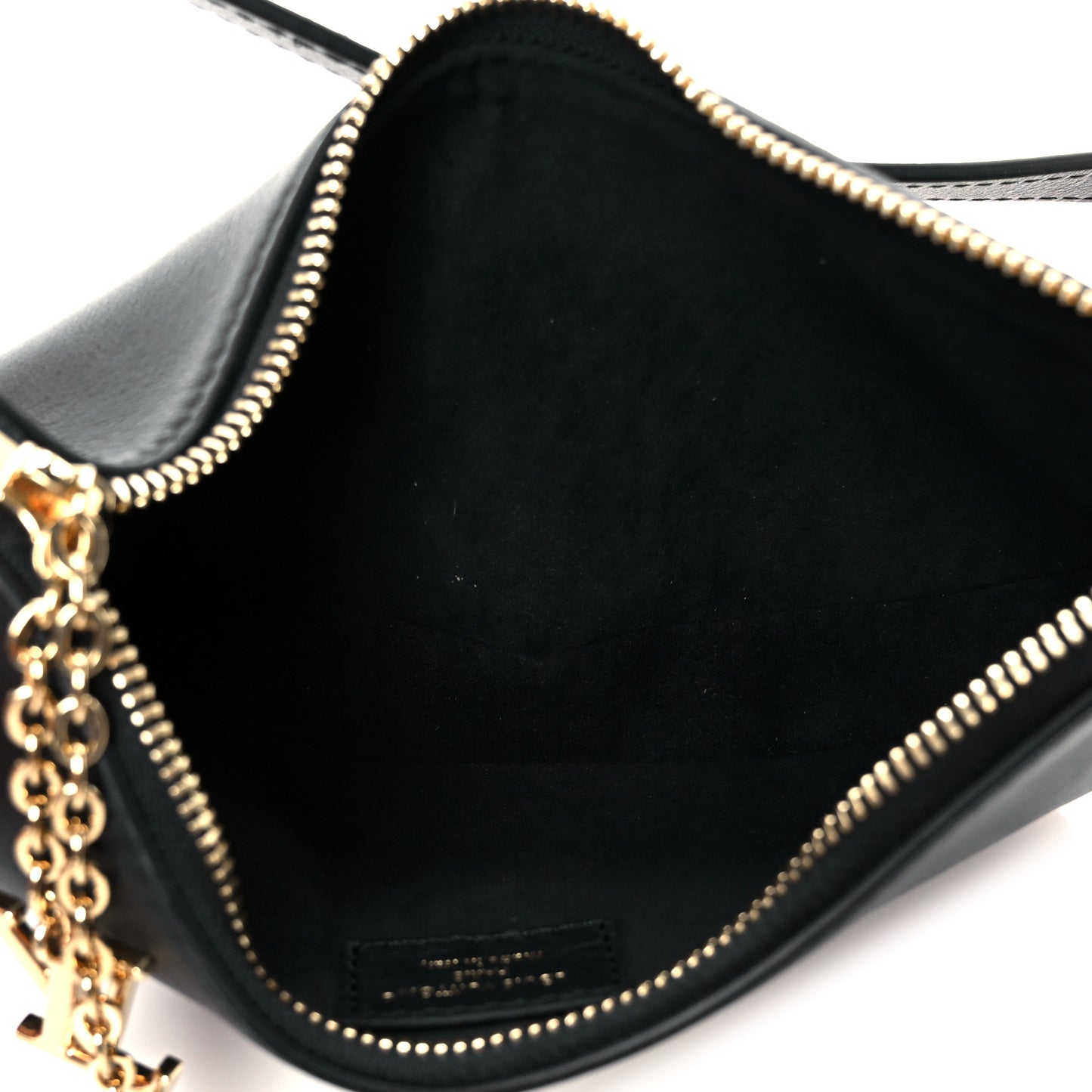 Calfskin LV Bloom Pochette  Black