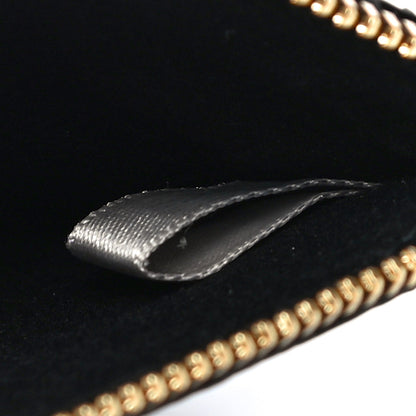 Jimmy Choo Calfskin Logo Embossed Card Holder On Chain Black 6 of 11