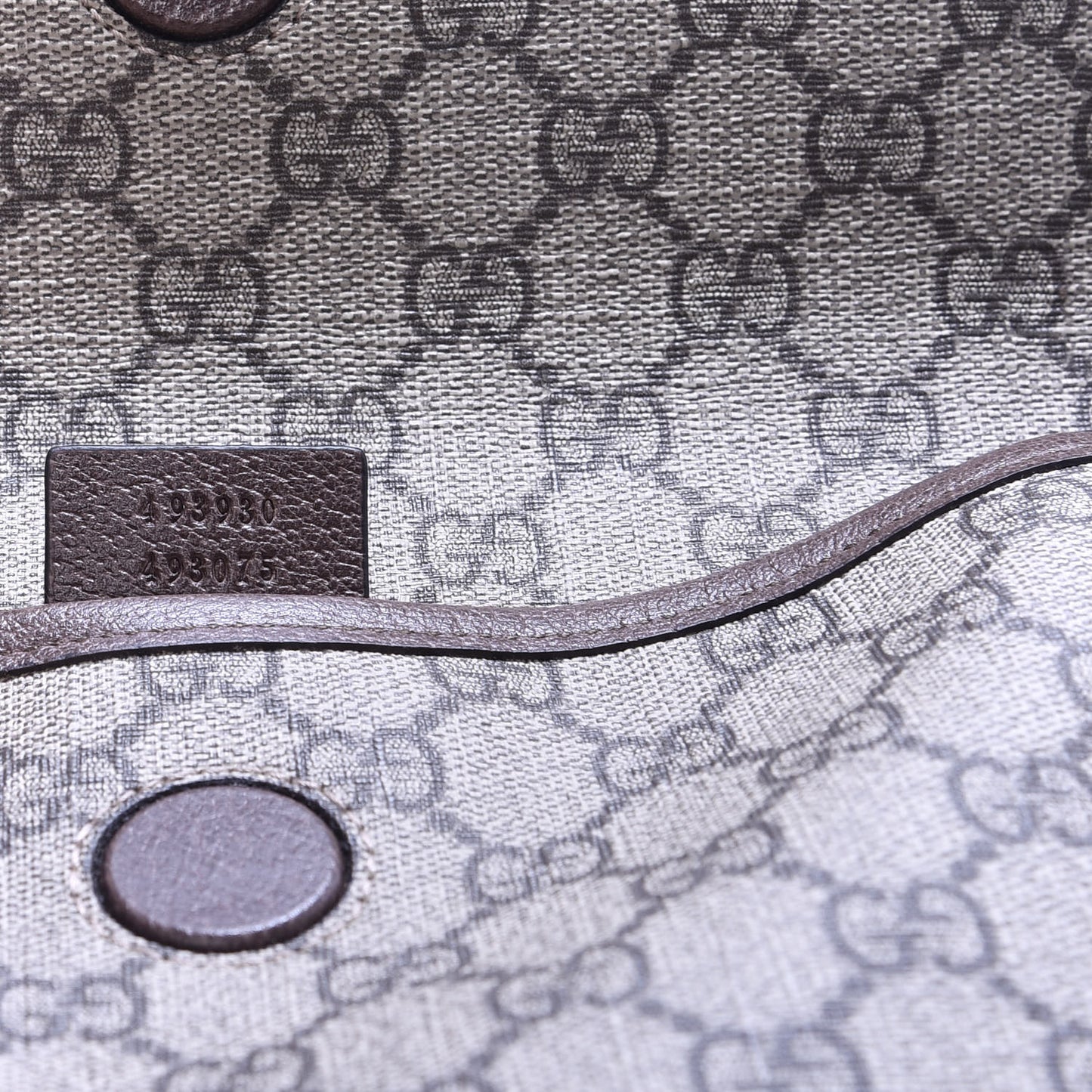 GG Supreme Monogram Neo Vintage Web Belt Bag Brown