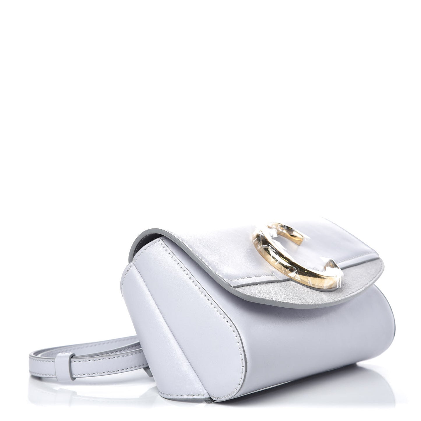 Calfskin Suede C Belt Bag Light Cloud