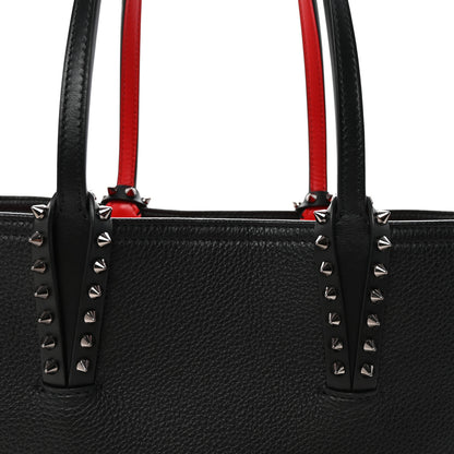 Christian Louboutin Calfskin Empire Spikes Small East West Cabata Tote Black 8 of 10
