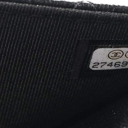 Chanel Grained Calfskin Quilted CC Box Wallet On Chain WOC Black 8 of 11