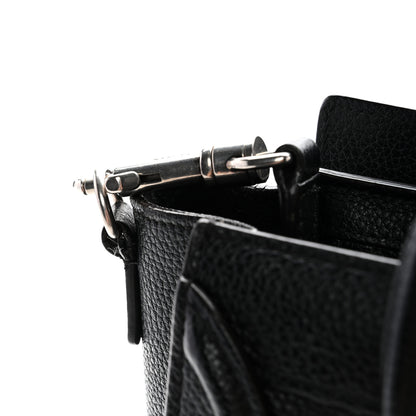 Celine Drummed Calfskin Nano Luggage Black 10 of 13