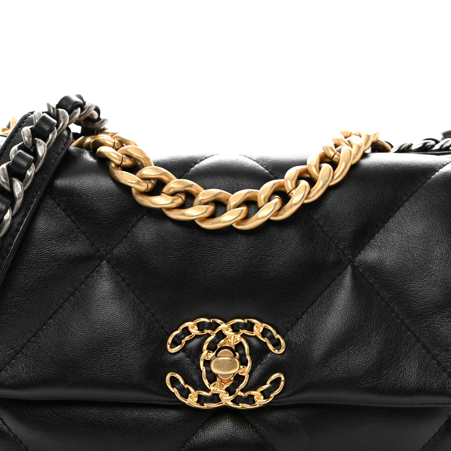 Chanel Lambskin Quilted Medium Chanel 19 Flap Black 8 of 10